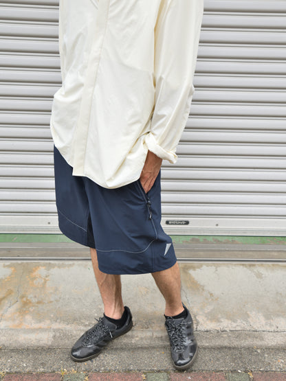 andwander trek short pants 574-6122009 ショーツ ネイビー  定番 HIKING PATROL ハイキングパトロール SS26108 ALIGN BUTTON UP SHIRT オフホワイト offwhite ナイロンジャケット 北欧 ノルウェー アウトドア 都会 26SS 愛知県 名古屋 丸の内 セレクトショップ THIRD PLACE サードプレイス