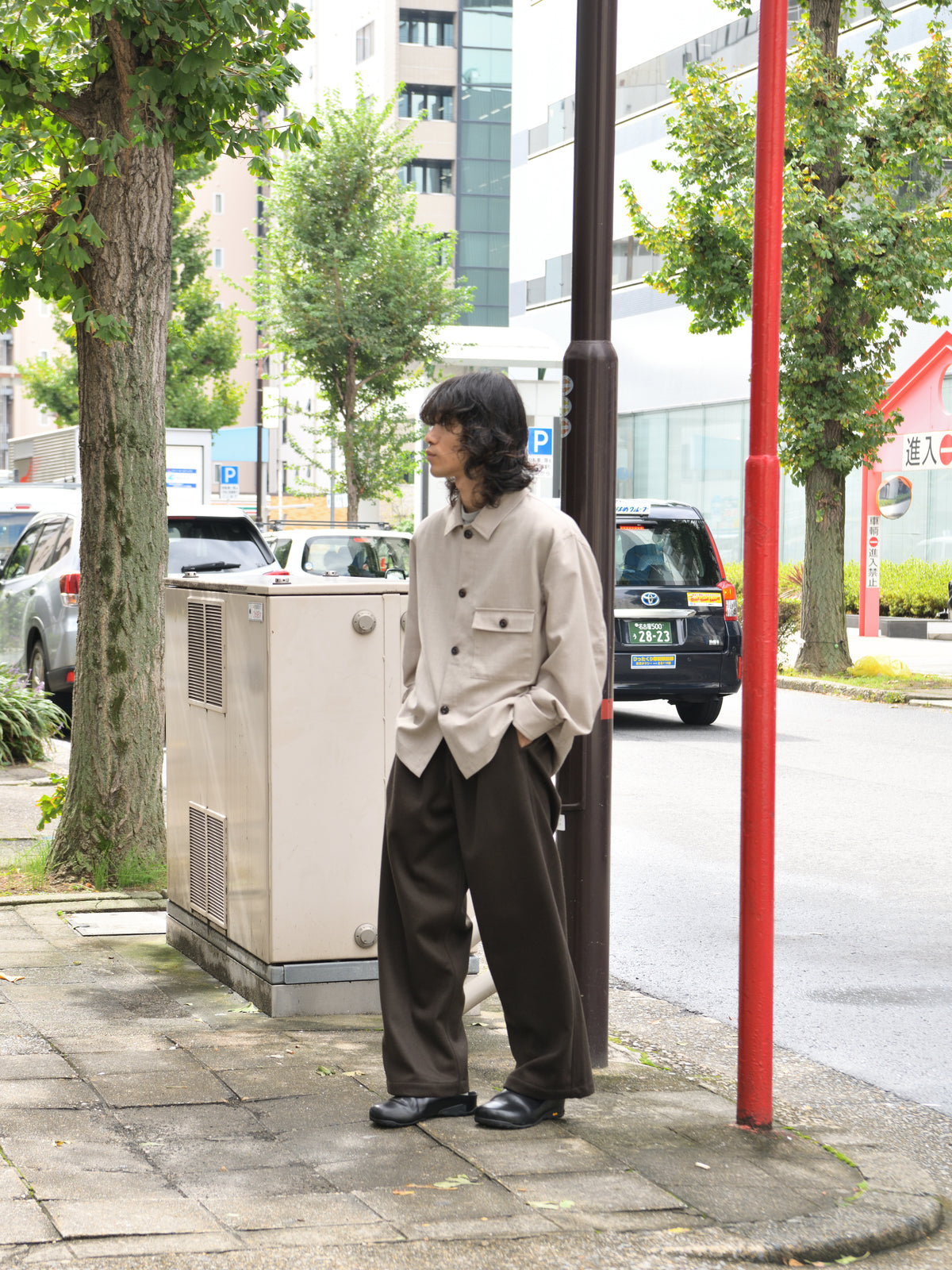 refomed リフォメッド Skip Box SHIRT "TW" NATURAL ナチュラル RESH-039 ポリエステル  ウール WOOL POLYESTER シャツ 26aw 春夏 日本取り扱い 名古屋 丸の内 セレクトショップ THIRD PLACE サードプレイス