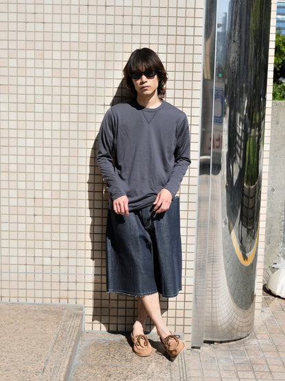 and wander アンドワンダー merino base LS T 574-6964026 メリノウール アウトドア 快適 charcoal チャコール 日本 名古屋 セレクトショップ THIRD PLACE サードプレイス 名古屋 愛知県 東海 セレクトショップ THIRD PLACE サードプレイス