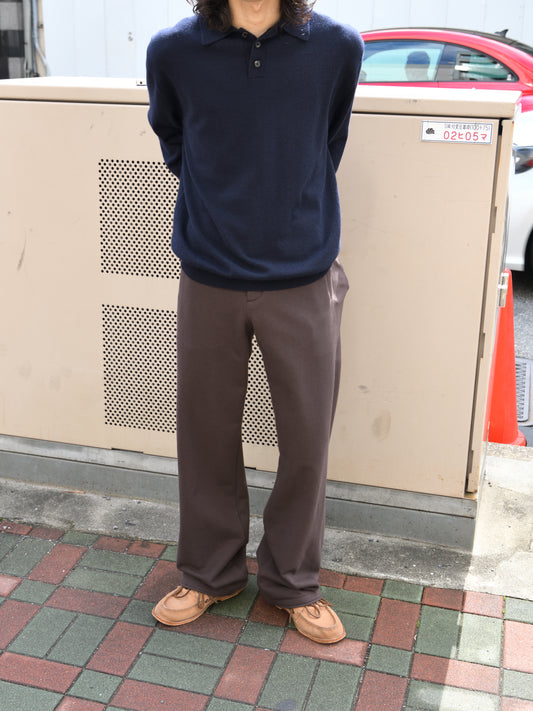 WELL ウェル Room slacks BROWN ブラウン WB26XX02 スウェット スラックス コットン cotton 26aw 春夏 日本取り扱い 名古屋 丸の内 セレクトショップ THIRD PLACE サードプレイス