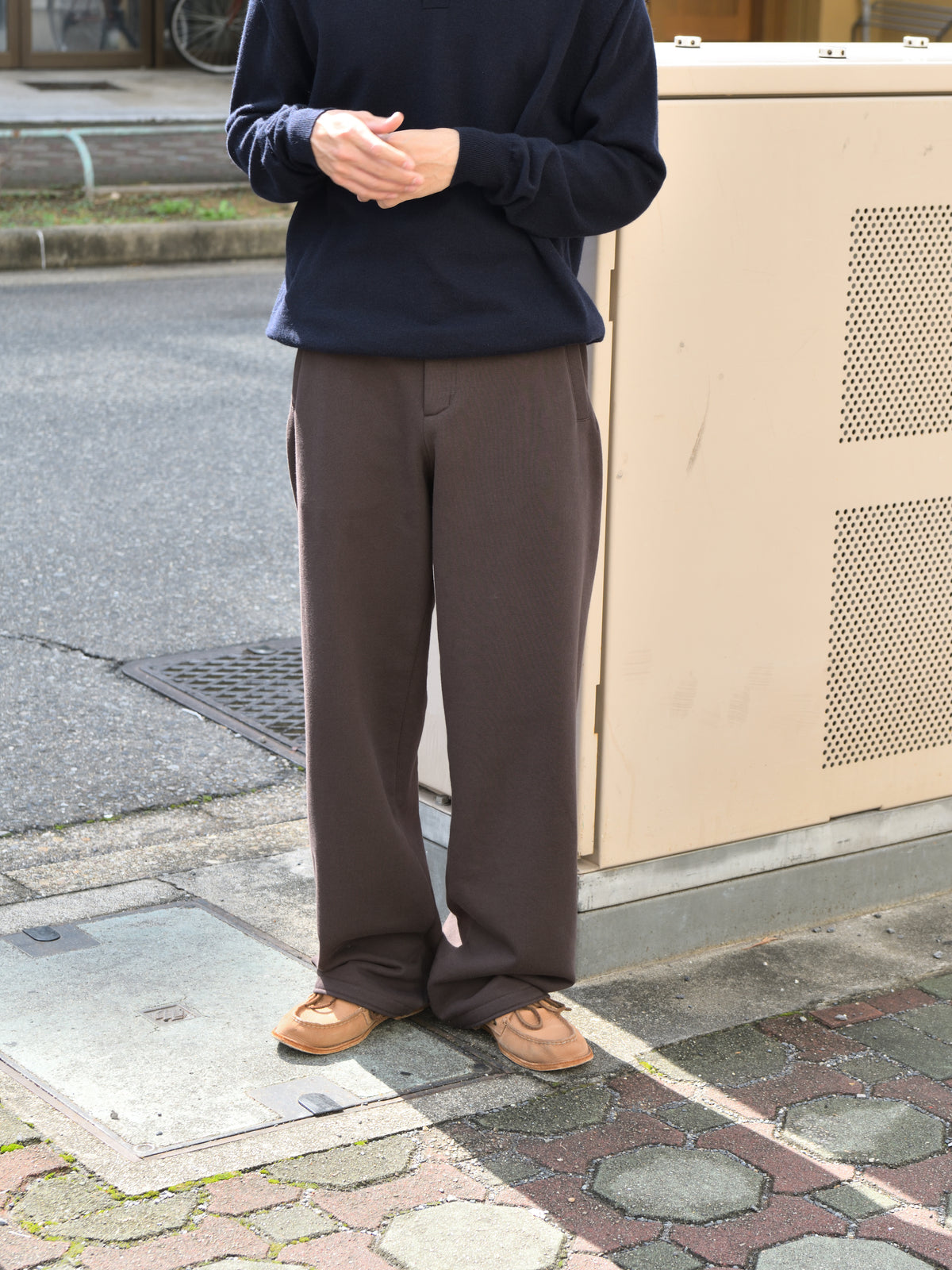 WELL ウェル Room slacks BROWN ブラウン WB26XX02 スウェット スラックス コットン cotton 26aw 春夏 日本取り扱い 名古屋 丸の内 セレクトショップ THIRD PLACE サードプレイス