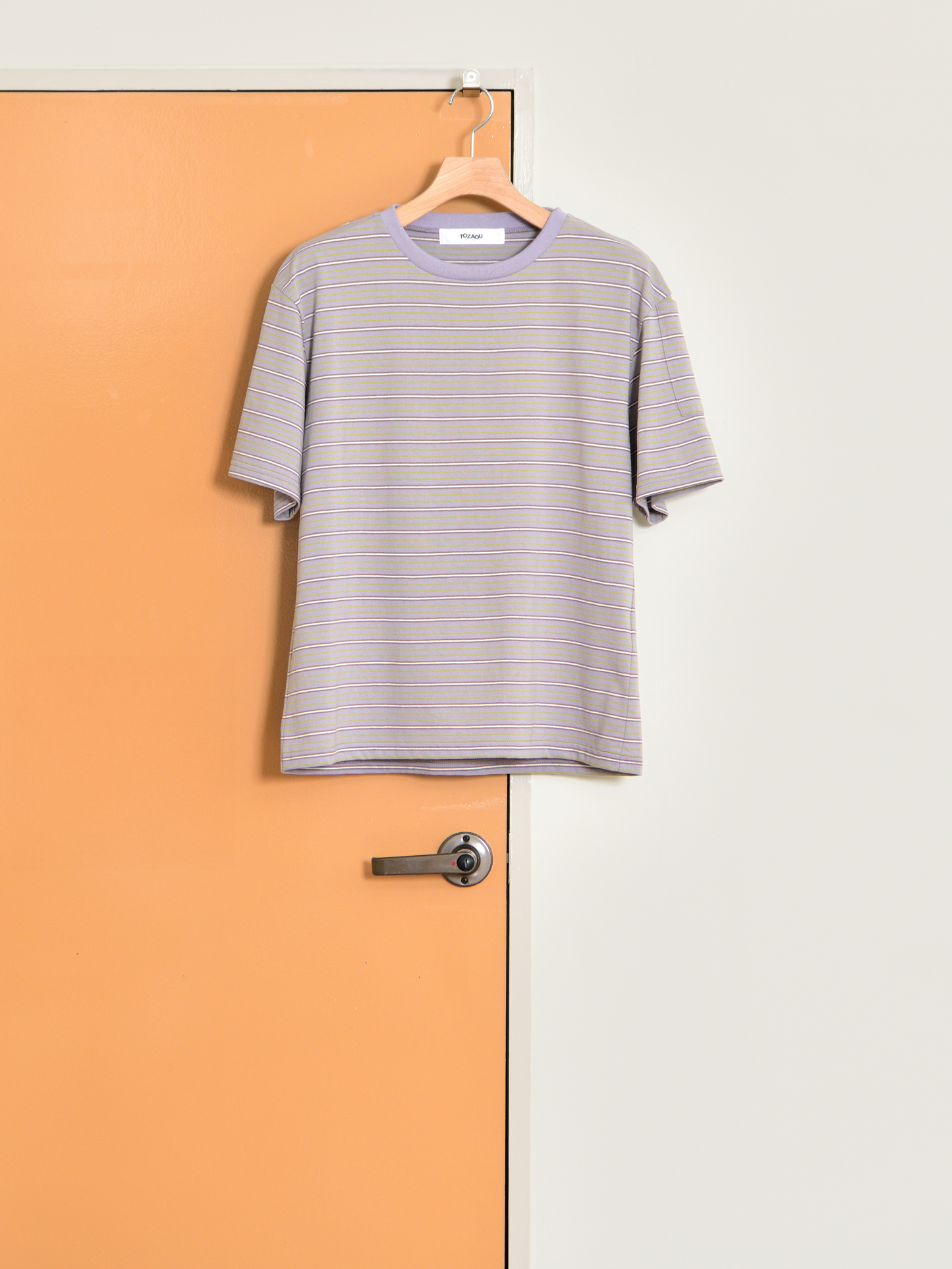 TOZAOU トザオウ Service Border Tee TOZ-26SS-CSTE01 Tシャツ ボーダー マルチ 紫 グレー 春夏 26SS 愛知県 名古屋 丸の内 セレクトショップ THIRD PLACE サードプレイス