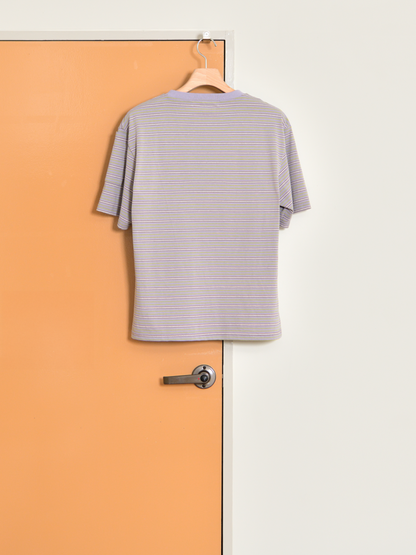 TOZAOU トザオウ Service Border Tee TOZ-26SS-CSTE01 Tシャツ ボーダー マルチ 紫 グレー 春夏 26SS 愛知県 名古屋 丸の内 セレクトショップ THIRD PLACE サードプレイス