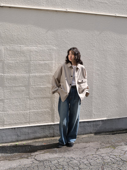 refomed リフォメッド Skip Box SHIRT "TW" NATURAL ナチュラル RESH-039 ポリエステル  ウール WOOL POLYESTER シャツ 26aw 春夏 日本取り扱い 名古屋 丸の内 セレクトショップ THIRD PLACE サードプレイス