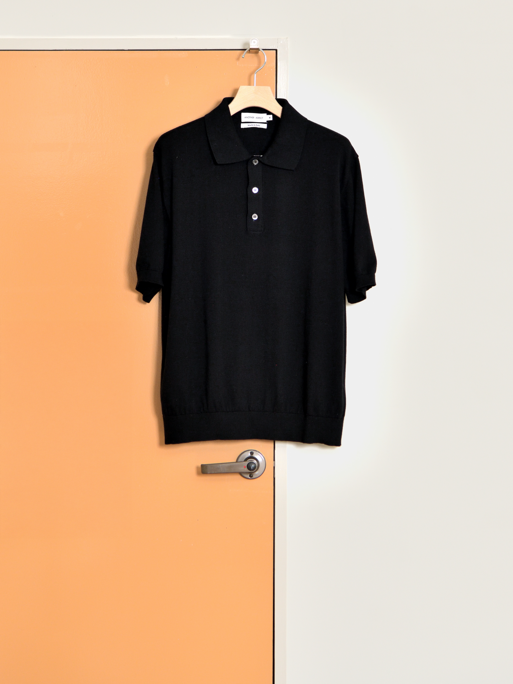 ANOTHER ASPECT アナザーアスペクト POLO SHIRT 3.0 ポロシャツ 新作 ブラック オーガニックコットン デンマーク コペンハーゲン 26ss 日本取り扱い 名古屋 丸の内 セレクトショップ THIRD PLACE サードプレイス