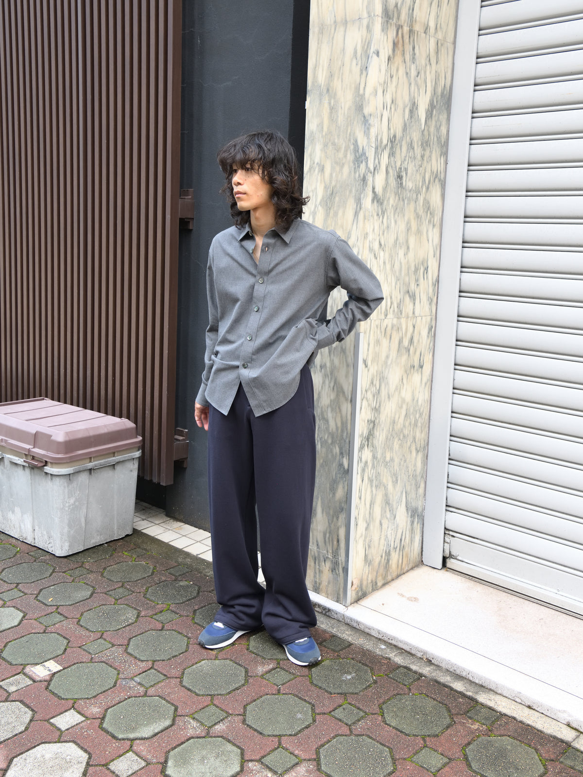 WELL ウェル Room slacks NAVY ネイビーWB26XX02 スウェット スラックス コットン cotton 26aw 春夏 日本取り扱い 名古屋 丸の内 セレクトショップ THIRD PLACE サードプレイス