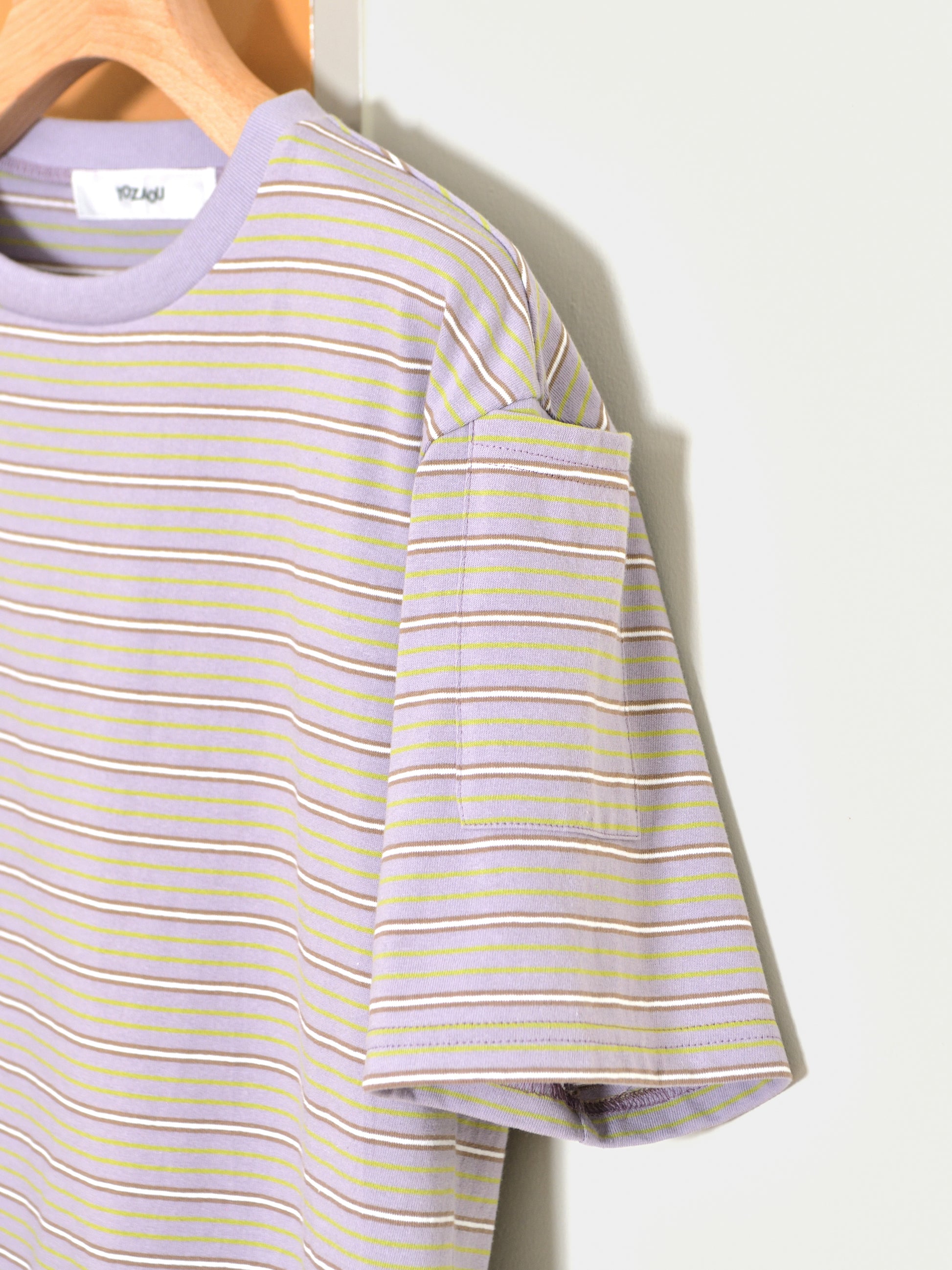 TOZAOU トザオウ Service Border Tee TOZ-26SS-CSTE01 Tシャツ ボーダー マルチ 紫 グレー 春夏 26SS 愛知県 名古屋 丸の内 セレクトショップ THIRD PLACE サードプレイス