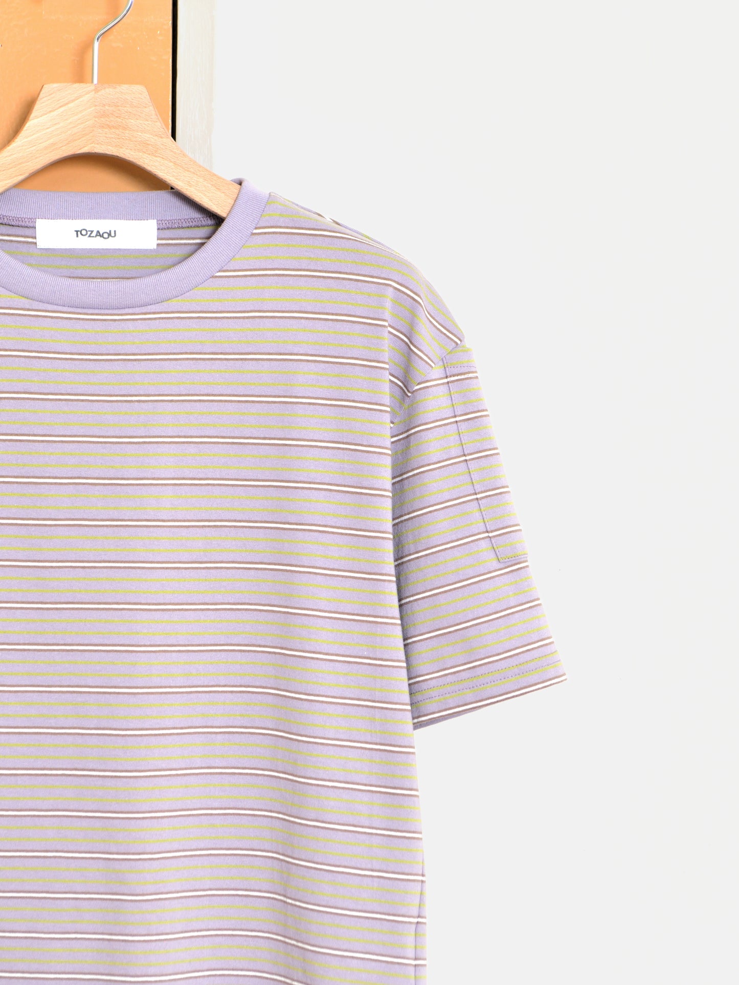 TOZAOU トザオウ Service Border Tee TOZ-26SS-CSTE01 Tシャツ ボーダー マルチ 紫 グレー 春夏 26SS 愛知県 名古屋 丸の内 セレクトショップ THIRD PLACE サードプレイス
