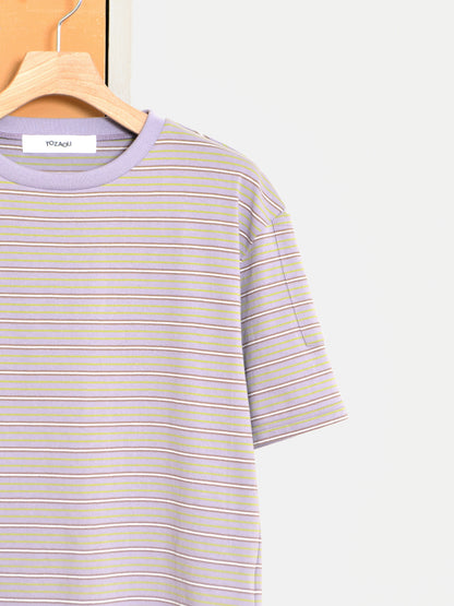 TOZAOU トザオウ Service Border Tee TOZ-26SS-CSTE01 Tシャツ ボーダー マルチ 紫 グレー 春夏 26SS 愛知県 名古屋 丸の内 セレクトショップ THIRD PLACE サードプレイス