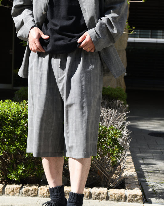Ernie Palo アーニーパロ Wool Check Easy Half Pants EP11PT08 チェック ショーツ シルク カシミア コットン 愛知県 名古屋 丸の内 セレクトショップ THIRD PLACE サードプレイス