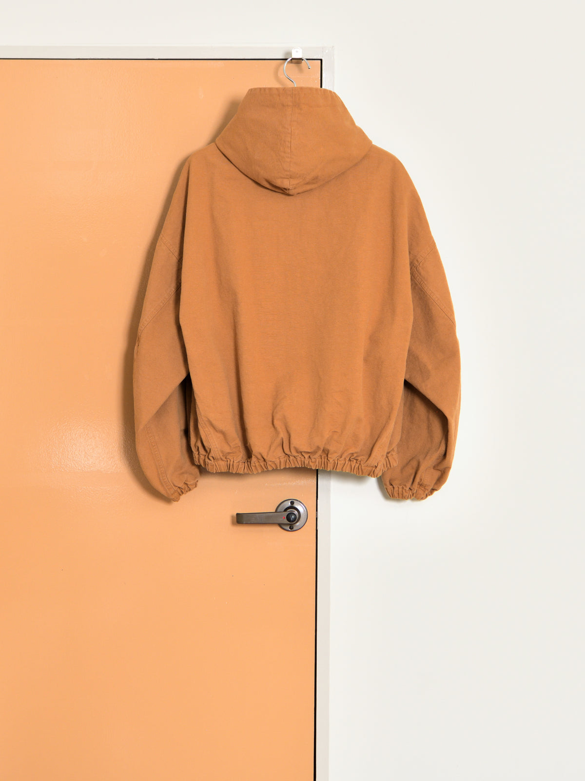 refomed "KINCHAKU DUCK HOODIE (RENGA)"