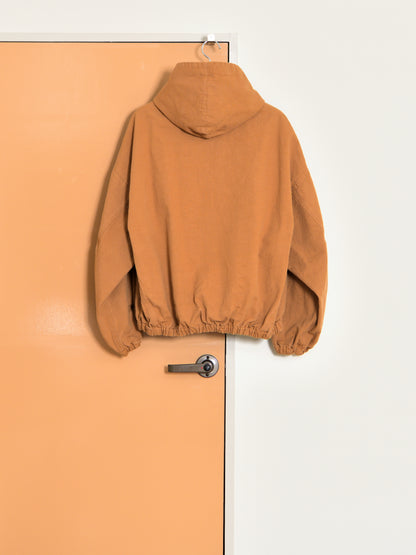 refomed "KINCHAKU DUCK HOODIE (RENGA)"