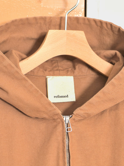 refomed リフォメッド KINCHAKU DUCK HOODIE RENGA ブラウン 夏 春 秋 冬 ベージュ ジャケット 愛知県 名古屋 丸の内 セレクトショップ THIRD PLACE サードプレイス