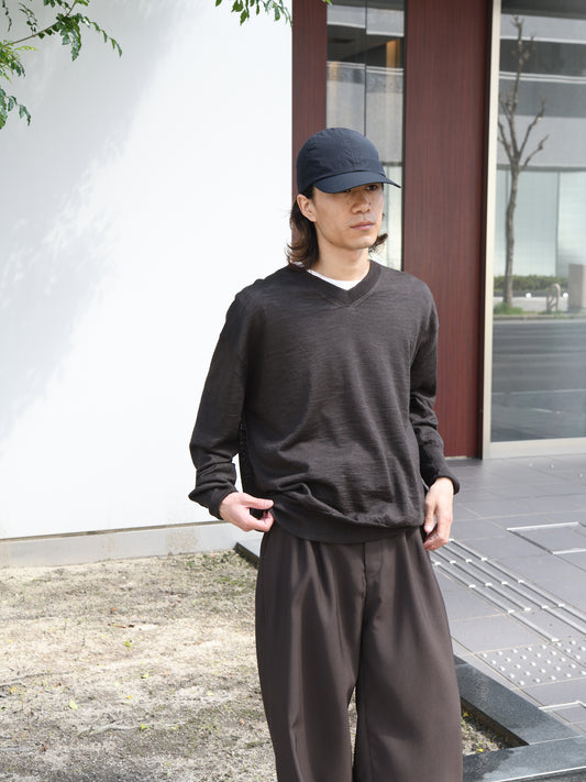 YOKE ヨーク RAMIE WOOL V-NECK SWEATER YK26SS01245S ニット 春ニット ラミーウール 26SS 日本取り扱い 名古屋 丸の内 セレクトショップ THIRD PLACE サードプレイス