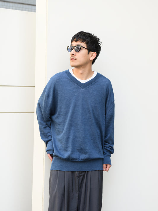 YOKE ヨーク RAMIE WOOL V-NECK SWEATER YK26SS01245S ニット 春ニット ラミーウール 26SS 日本取り扱い 名古屋 丸の内 セレクトショップ THIRD PLACE サードプレイス