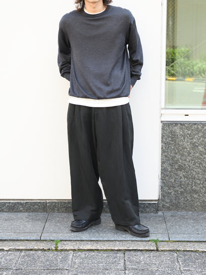 YOKE ヨーク Linen Silk Kersey 3Pleated Tapered Trousers YK26SS01209P ニット シルク リネン 26SS 日本取り扱い 名古屋 丸の内 セレクトショップ THIRD PLACE サードプレイス