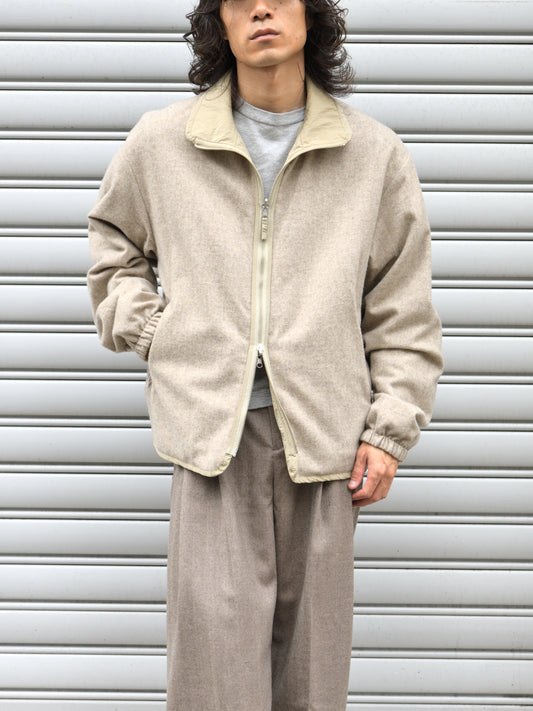 YOKE ヨーク Wool Cashmere Fleece Reversible Blouson BEIGE YK26FW01362B ベージュ リバーシブル NYLON WOOL CASHMERE ナイロン ウール カシミヤ ブルゾン 26FW 日本取り扱い 名古屋 丸の内 セレクトショップ THIRD PLACE サードプレイス