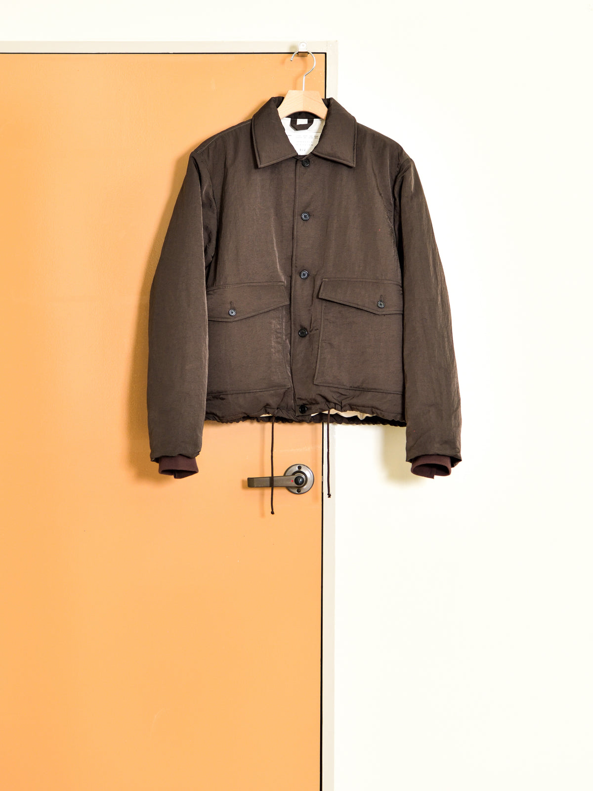 CAMIEL FORTGENS カミエルフォートヘンス PUFFED SIMPLE JACKET BROWN ブラウン CF.22.10.05.01 ジャケットPOLYAMIDE ポリアミド オランダ 26aw 春夏 日本取り扱い 名古屋 丸の内 セレクトショップ THIRD PLACE サードプレイス