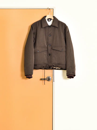 CAMIEL FORTGENS カミエルフォートヘンス PUFFED SIMPLE JACKET BROWN ブラウン CF.22.10.05.01 ジャケットPOLYAMIDE ポリアミド オランダ 26aw 春夏 日本取り扱い 名古屋 丸の内 セレクトショップ THIRD PLACE サードプレイス
