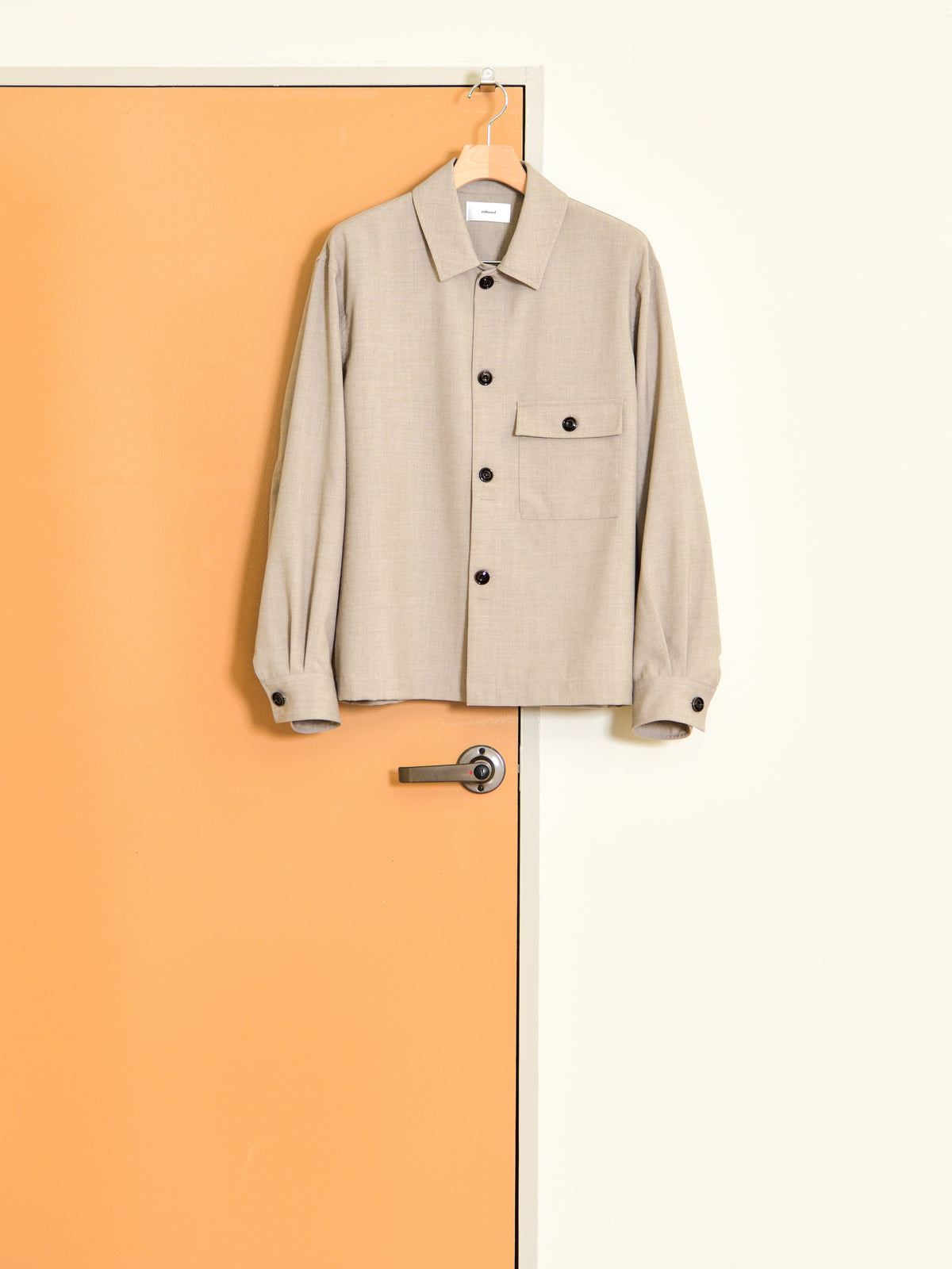 refomed リフォメッド Skip Box SHIRT "TW" NATURAL ナチュラル RESH-039 ポリエステル  ウール WOOL POLYESTER シャツ 26aw 春夏 日本取り扱い 名古屋 丸の内 セレクトショップ THIRD PLACE サードプレイス