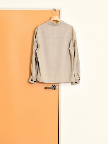 refomed リフォメッド Skip Box SHIRT "TW" NATURAL ナチュラル RESH-039 ポリエステル  ウール WOOL POLYESTER シャツ 26aw 春夏 日本取り扱い 名古屋 丸の内 セレクトショップ THIRD PLACE サードプレイス