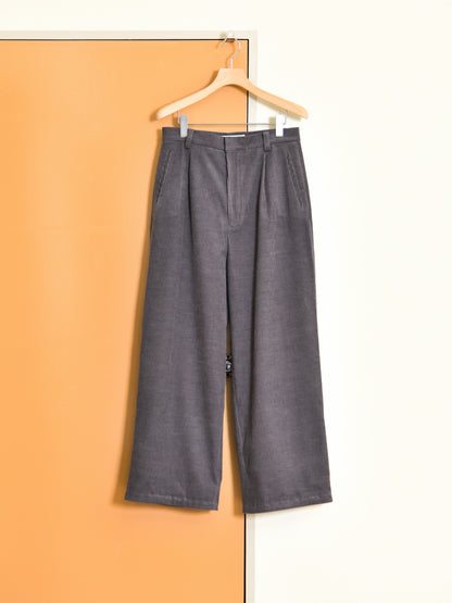 TOZAOU トザオウ Corduroy Pants チャコール グレー CHARCOAL GRAY TOZ-26AW-PA003 コットン COTTON WOOL ウール パンツ スラックス 26aw 春夏 日本取り扱い 名古屋 丸の内 セレクトショップ THIRD PLACE サードプレイス