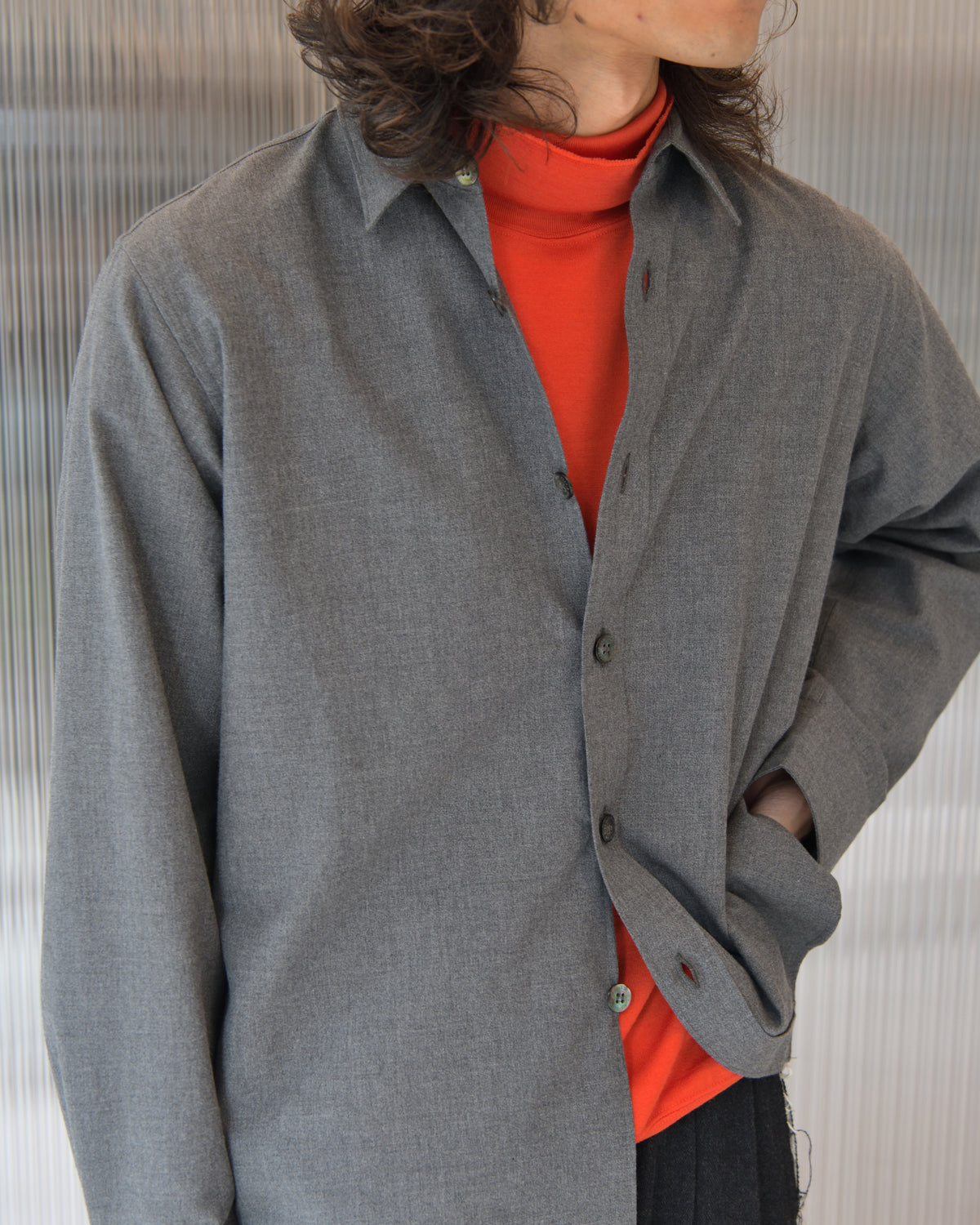WELL ウェル WT26XX04 グレー チャコール GRAY CHARCOAL シャツ Shirt ISSUETHINGS イシューシングス type127  127-c-00 GREEN BLACK グリーン ブラック チェック コットン リヨセル シャツ 26AW 愛知県 名古屋 丸の内 ユニセックス セレクトショップ THIRD PLACE サードプレイス