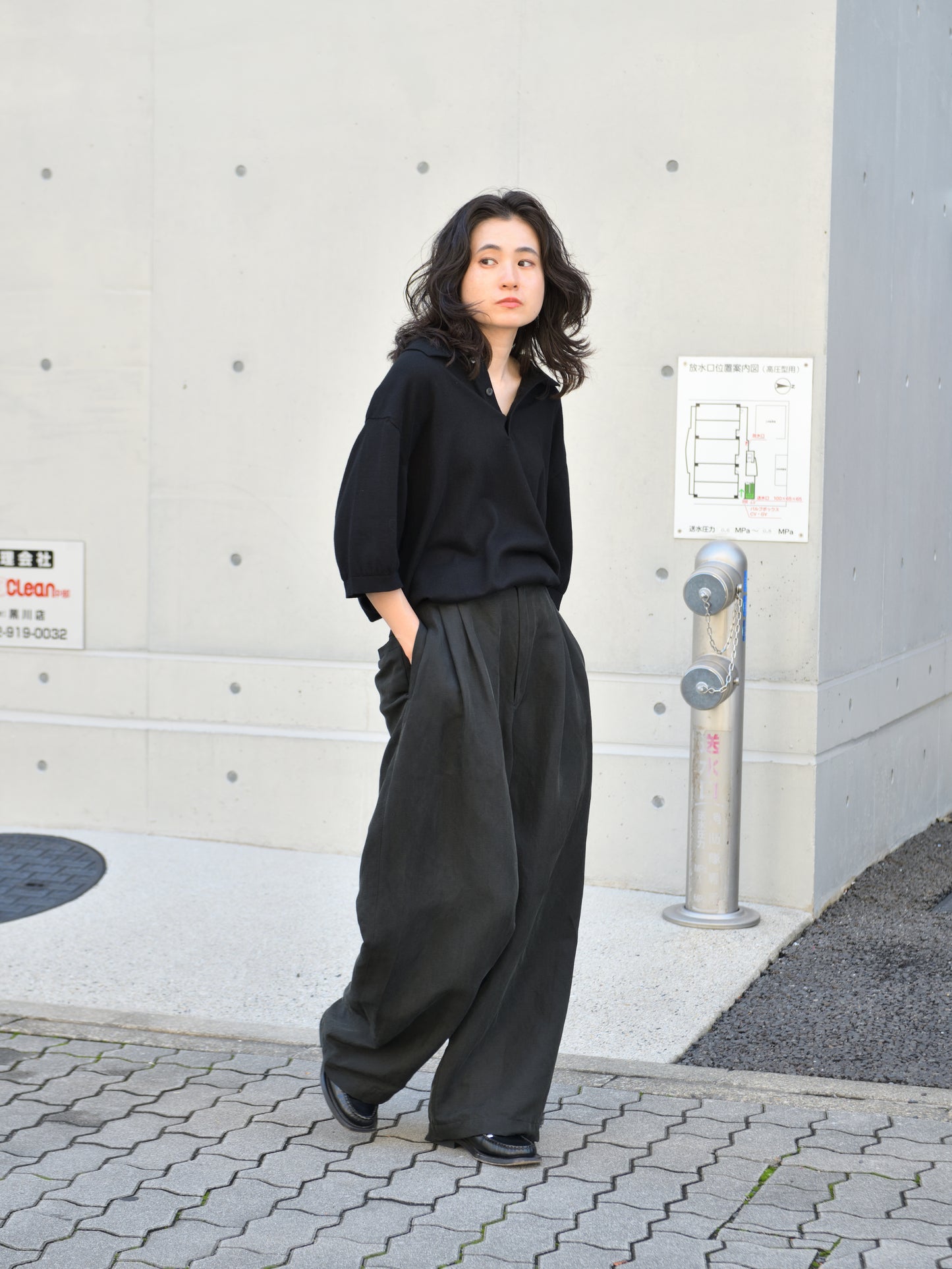 ANOTHER ASPECT アナザーアスペクト POLO SHIRT 3.0 ポロシャツ 新作 ブラック オーガニックコットン デンマーク コペンハーゲン 26ss 日本取り扱い 名古屋 丸の内 セレクトショップ THIRD PLACE サードプレイス