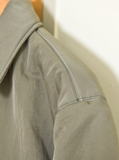 CAMIEL FORTGENS カミエルフォートヘンス PUFFED SIMPLE JACKET GREEN グリーン CF.22.10.05.01 ジャケットPOLYAMIDE ポリアミド オランダ 26aw 春夏 日本取り扱い 名古屋 丸の内 セレクトショップ THIRD PLACE サードプレイス