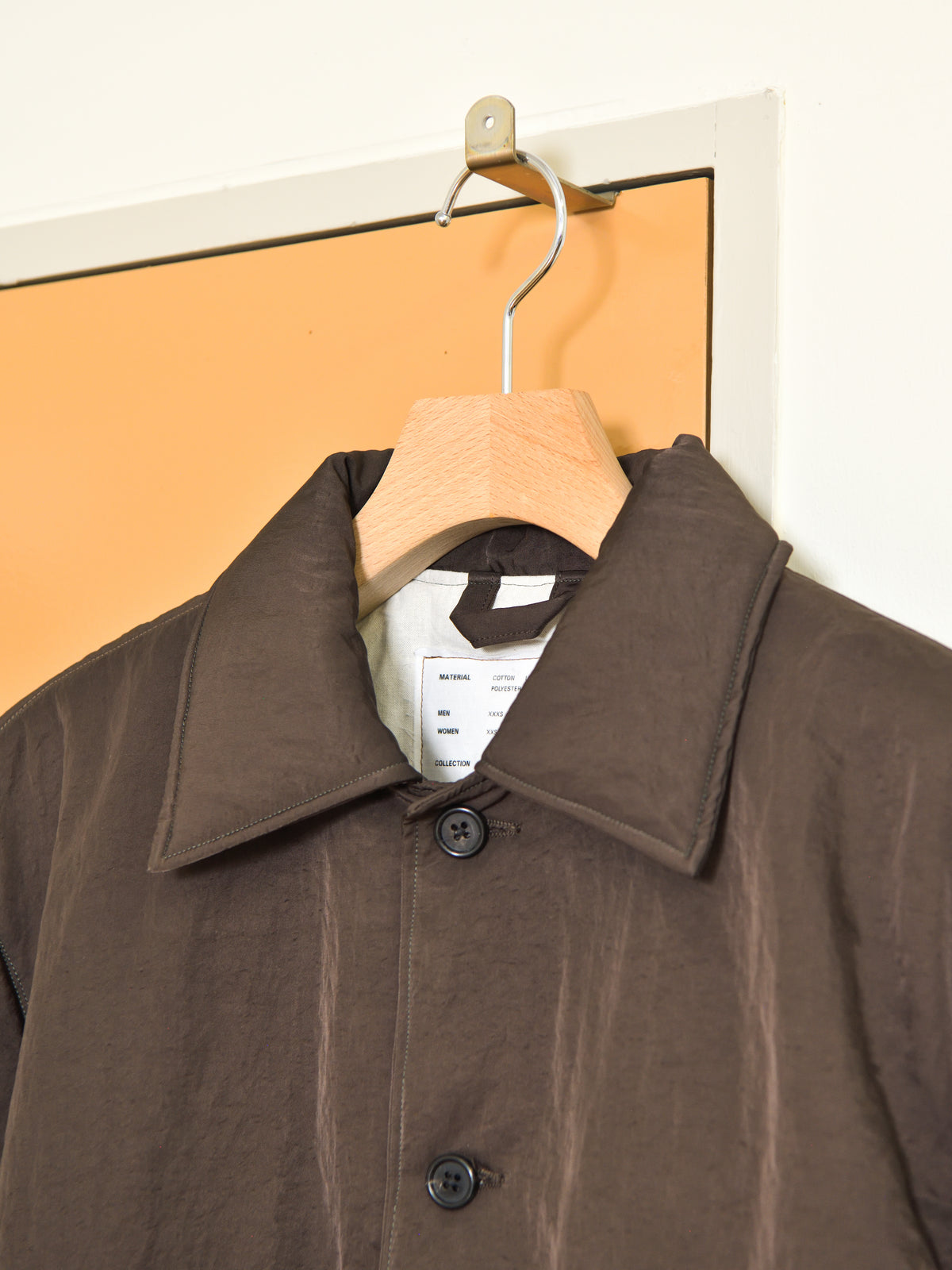 CAMIEL FORTGENS カミエルフォートヘンス PUFFED SIMPLE JACKET BROWN ブラウン CF.22.10.05.01 ジャケットPOLYAMIDE ポリアミド オランダ 26aw 春夏 日本取り扱い 名古屋 丸の内 セレクトショップ THIRD PLACE サードプレイス