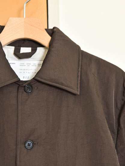 CAMIEL FORTGENS カミエルフォートヘンス PUFFED SIMPLE JACKET BROWN ブラウン CF.22.10.05.01 ジャケットPOLYAMIDE ポリアミド オランダ 26aw 春夏 日本取り扱い 名古屋 丸の内 セレクトショップ THIRD PLACE サードプレイス