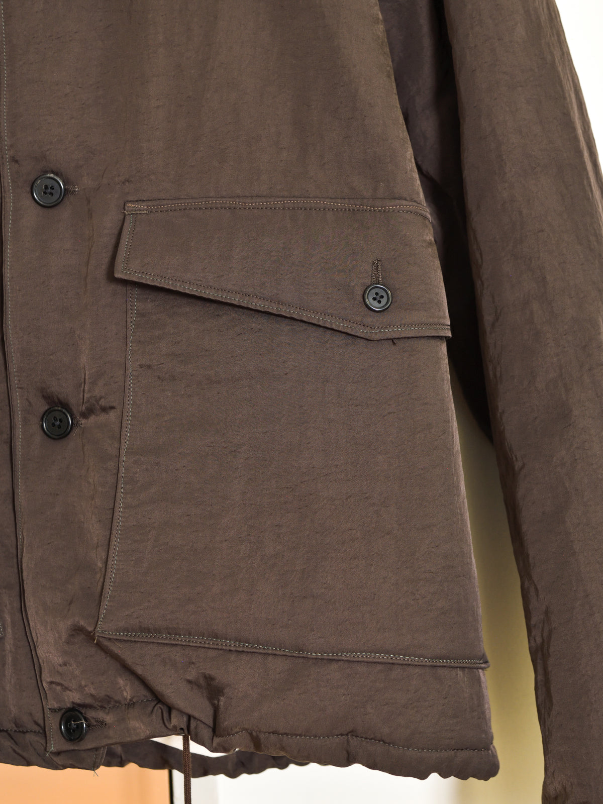 CAMIEL FORTGENS カミエルフォートヘンス PUFFED SIMPLE JACKET BROWN ブラウン CF.22.10.05.01 ジャケットPOLYAMIDE ポリアミド オランダ 26aw 春夏 日本取り扱い 名古屋 丸の内 セレクトショップ THIRD PLACE サードプレイス