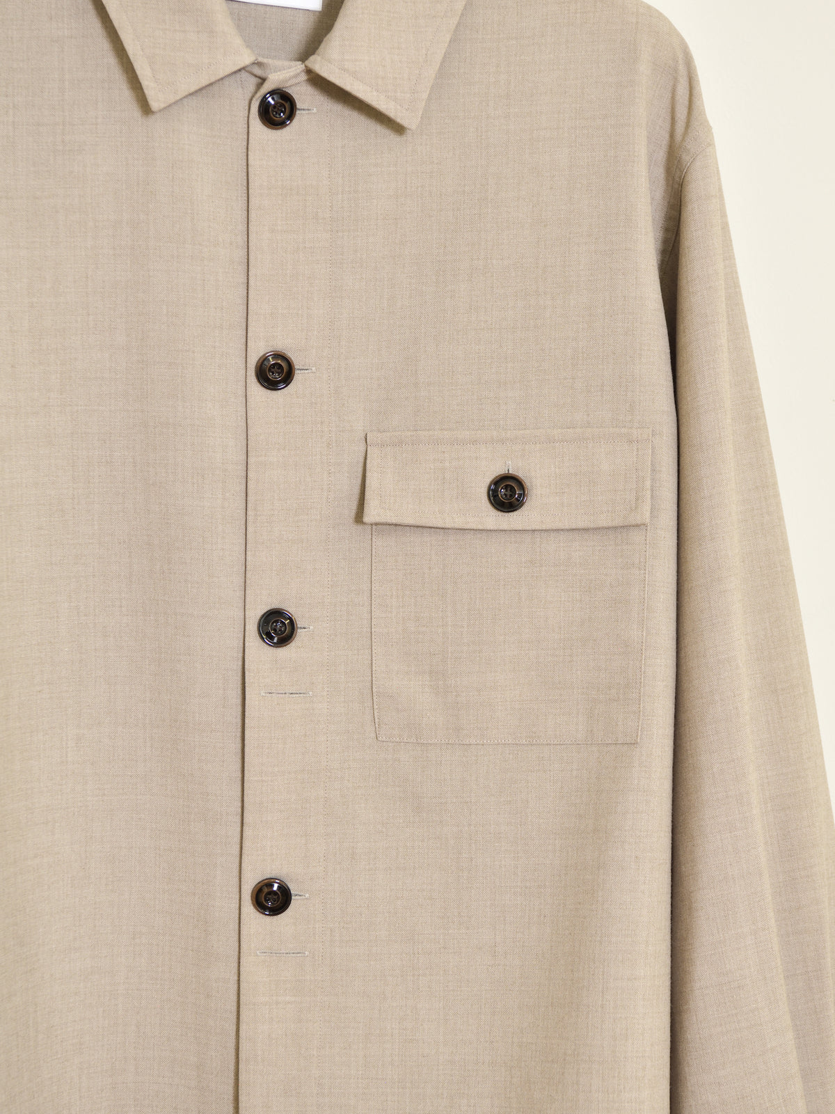 refomed リフォメッド Skip Box SHIRT "TW" NATURAL ナチュラル RESH-039 ポリエステル  ウール WOOL POLYESTER シャツ 26aw 春夏 日本取り扱い 名古屋 丸の内 セレクトショップ THIRD PLACE サードプレイス