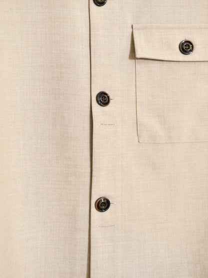 refomed リフォメッド Skip Box SHIRT "TW" NATURAL ナチュラル RESH-039 ポリエステル  ウール WOOL POLYESTER シャツ 26aw 春夏 日本取り扱い 名古屋 丸の内 セレクトショップ THIRD PLACE サードプレイス