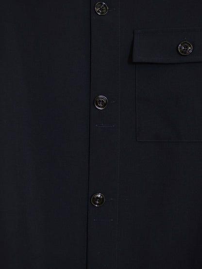 refomed リフォメッド Skip Box SHIRT "TW" NAVY ネイビー RESH-039 ポリエステル  ウール WOOL POLYESTER シャツ 26aw 春夏 日本取り扱い 名古屋 丸の内 セレクトショップ THIRD PLACE サードプレイス