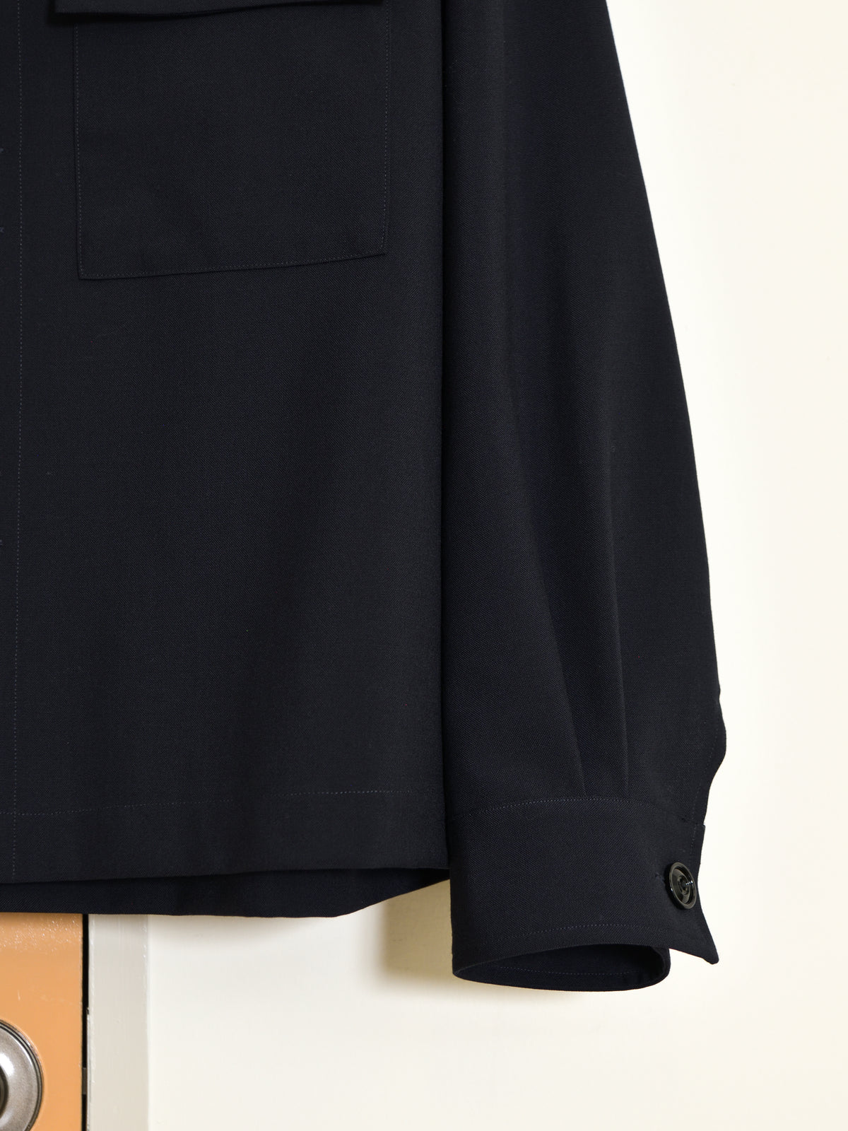 refomed リフォメッド Skip Box SHIRT "TW" NAVY ネイビー RESH-039 ポリエステル  ウール WOOL POLYESTER シャツ 26aw 春夏 日本取り扱い 名古屋 丸の内 セレクトショップ THIRD PLACE サードプレイス