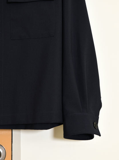 refomed リフォメッド Skip Box SHIRT "TW" NAVY ネイビー RESH-039 ポリエステル  ウール WOOL POLYESTER シャツ 26aw 春夏 日本取り扱い 名古屋 丸の内 セレクトショップ THIRD PLACE サードプレイス