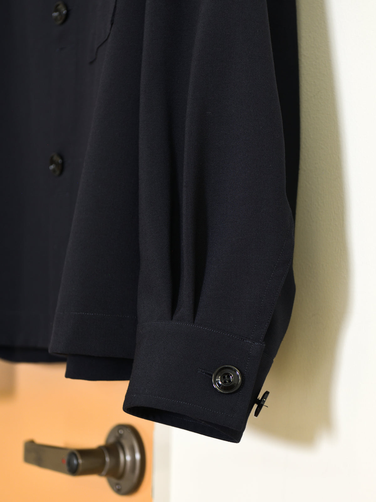 refomed リフォメッド Skip Box SHIRT "TW" NAVY ネイビー RESH-039 ポリエステル  ウール WOOL POLYESTER シャツ 26aw 春夏 日本取り扱い 名古屋 丸の内 セレクトショップ THIRD PLACE サードプレイス