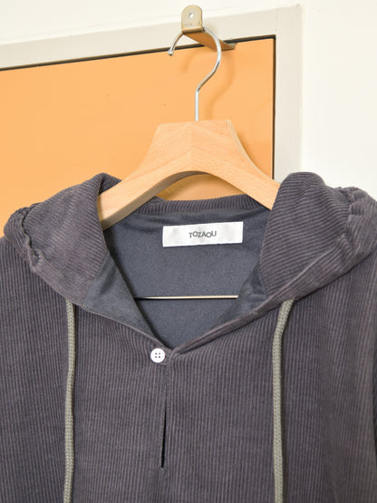 TOZAOU トザオウ Corduroy Smock チャコール グレー CHARCOAL GRAY TOZ-26AW-PO0001 コットン COTTON WOOL ウール スモック セットアップ 26aw 春夏 日本取り扱い 名古屋 丸の内 セレクトショップ THIRD PLACE サードプレイス