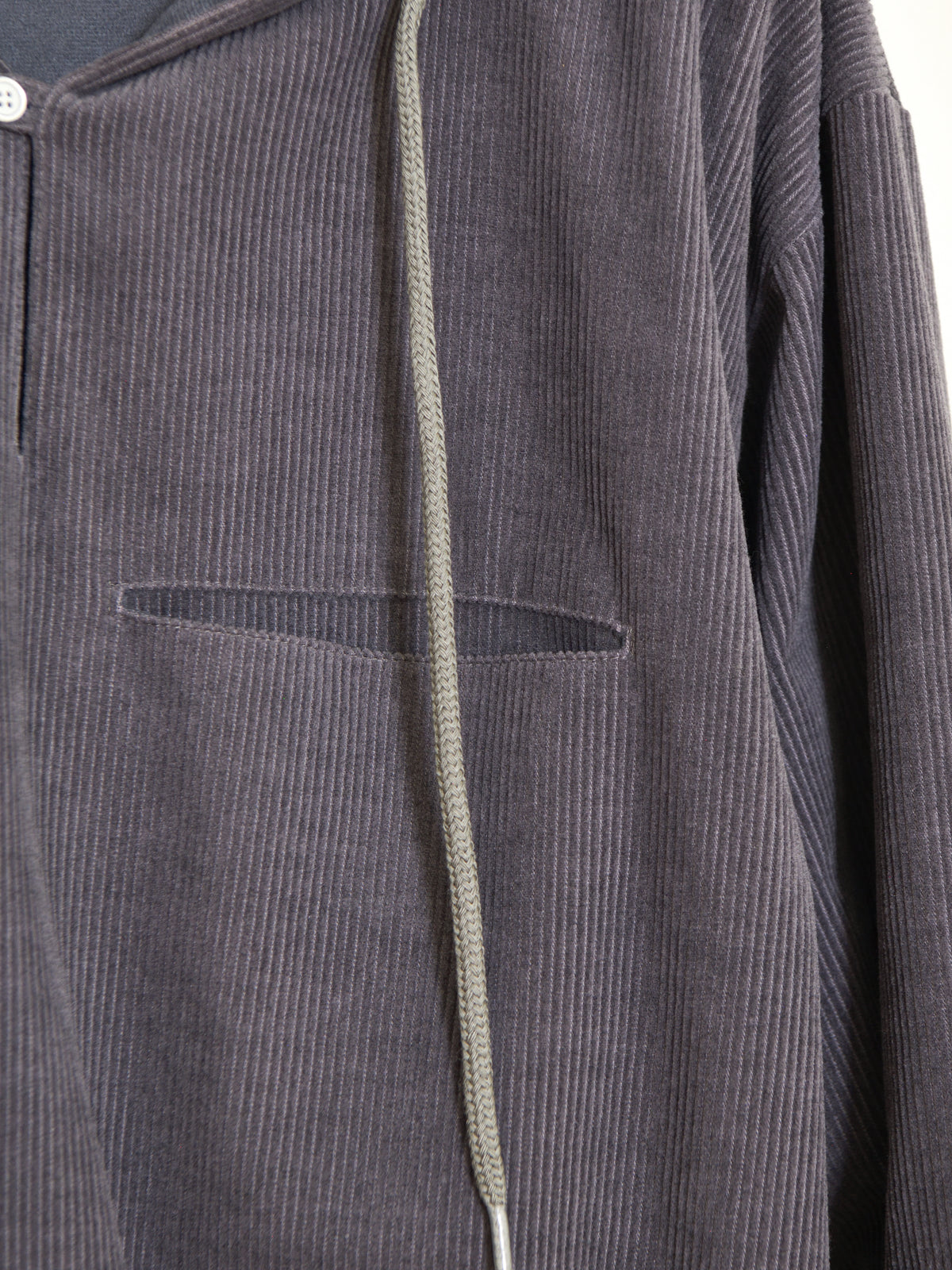 TOZAOU トザオウ Corduroy Smock チャコール グレー CHARCOAL GRAY TOZ-26AW-PO0001 コットン COTTON WOOL ウール スモック セットアップ 26aw 春夏 日本取り扱い 名古屋 丸の内 セレクトショップ THIRD PLACE サードプレイス