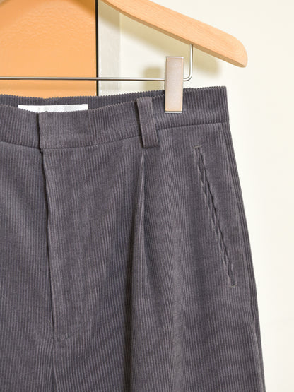 TOZAOU トザオウ Corduroy Pants チャコール グレー CHARCOAL GRAY TOZ-26AW-PA003 コットン COTTON WOOL ウール パンツ スラックス 26aw 春夏 日本取り扱い 名古屋 丸の内 セレクトショップ THIRD PLACE サードプレイス