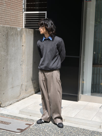 Ernie Palo アーニーパロ Standard Shirt EP12SH01 シャツ サックス SAX MEIAS メイアス シルク ニット SILK KNIT POLO SHIRTS SLPO-6S20-TP SILK CREW NECK PO SLPO-6S19-TP  別注 チャコール エクスクルーシブ ポロシャツ クルーネック 限定 ISSUETHINGS イシューシングス 26b/118-w-00 別注 スラックス BLACK BEAGE ウール 26AW 愛知県 名古屋 丸の内 ユニセックス セレクトショップ THIRD PLACE サードプレイス