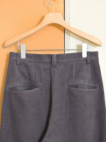 TOZAOU トザオウ Corduroy Pants チャコール グレー CHARCOAL GRAY TOZ-26AW-PA003 コットン COTTON WOOL ウール パンツ スラックス 26aw 春夏 日本取り扱い 名古屋 丸の内 セレクトショップ THIRD PLACE サードプレイス