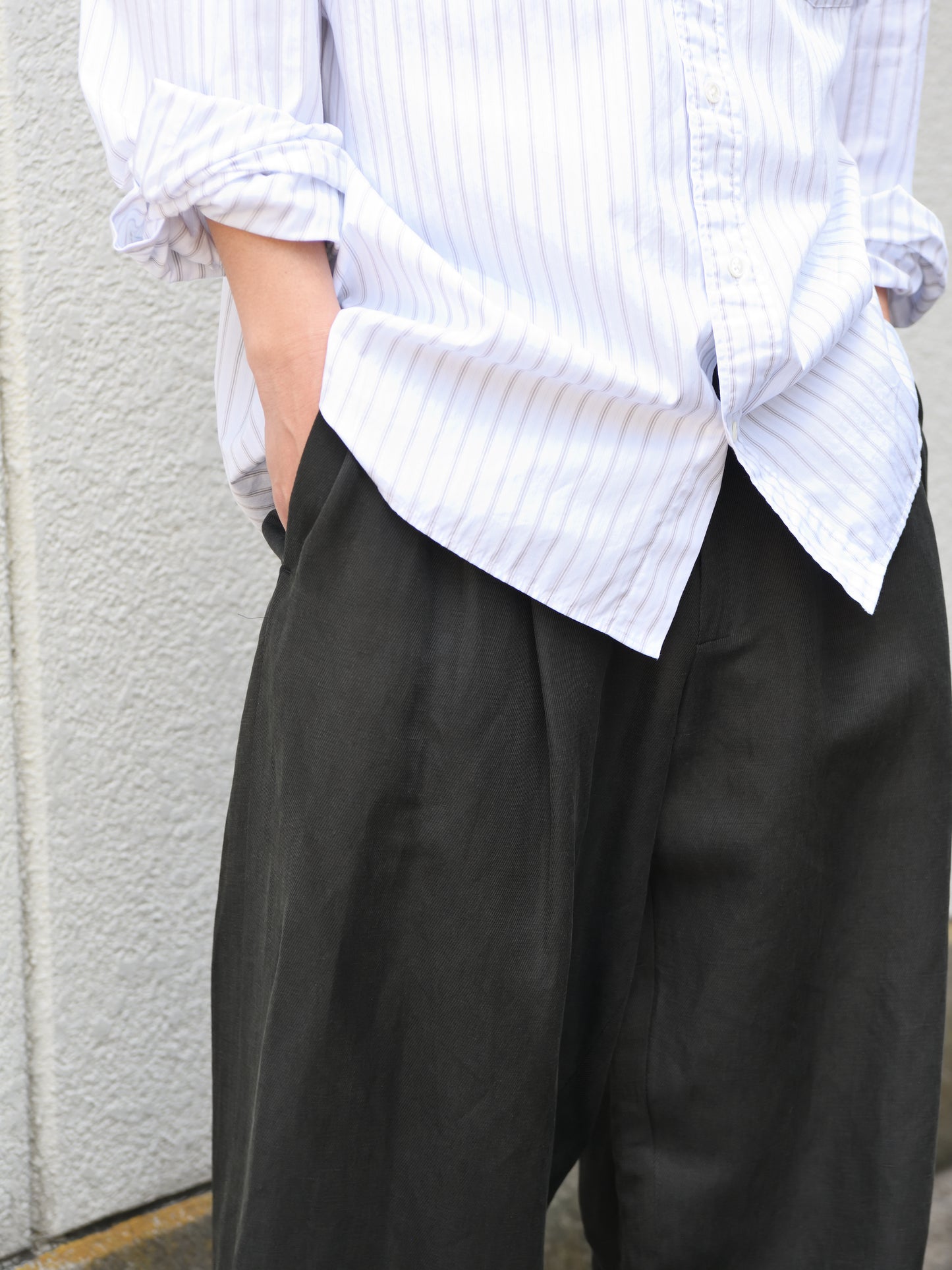 YOKE ヨーク Linen Silk Kersey 3Pleated Tapered Trousers YK26SS01209P ニット シルク リネン 26SS 日本取り扱い 名古屋 丸の内 セレクトショップ THIRD PLACE サードプレイス