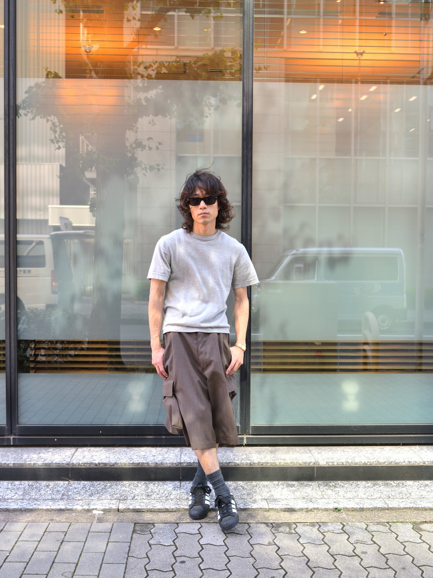refomed リフォメッド KINCHAKU WOOL TRUNKS REPT-064 ウール ショーツ ブラウン 夏 春 秋 ベージュ ナチュラル 愛知県 名古屋 丸の内 セレクトショップ THIRD PLACE サードプレイス