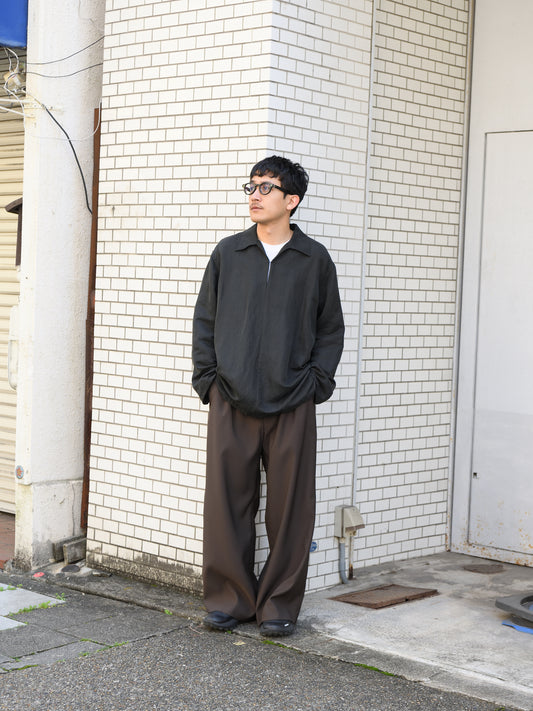 YOKE ヨーク Linen Silk Kersey Double Skipper Shirt YK26SS01208SH スキッパー シャツ シルク リネン 26SS 日本取り扱い 名古屋 丸の内 セレクトショップ THIRD PLACE サードプレイス