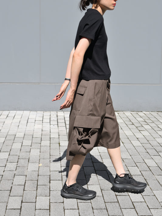 refomed リフォメッド KINCHAKU WOOL TRUNKS REPT-064 ウール ショーツ ブラウン 夏 春 秋 ベージュ ナチュラル 愛知県 名古屋 丸の内 セレクトショップ THIRD PLACE サードプレイス