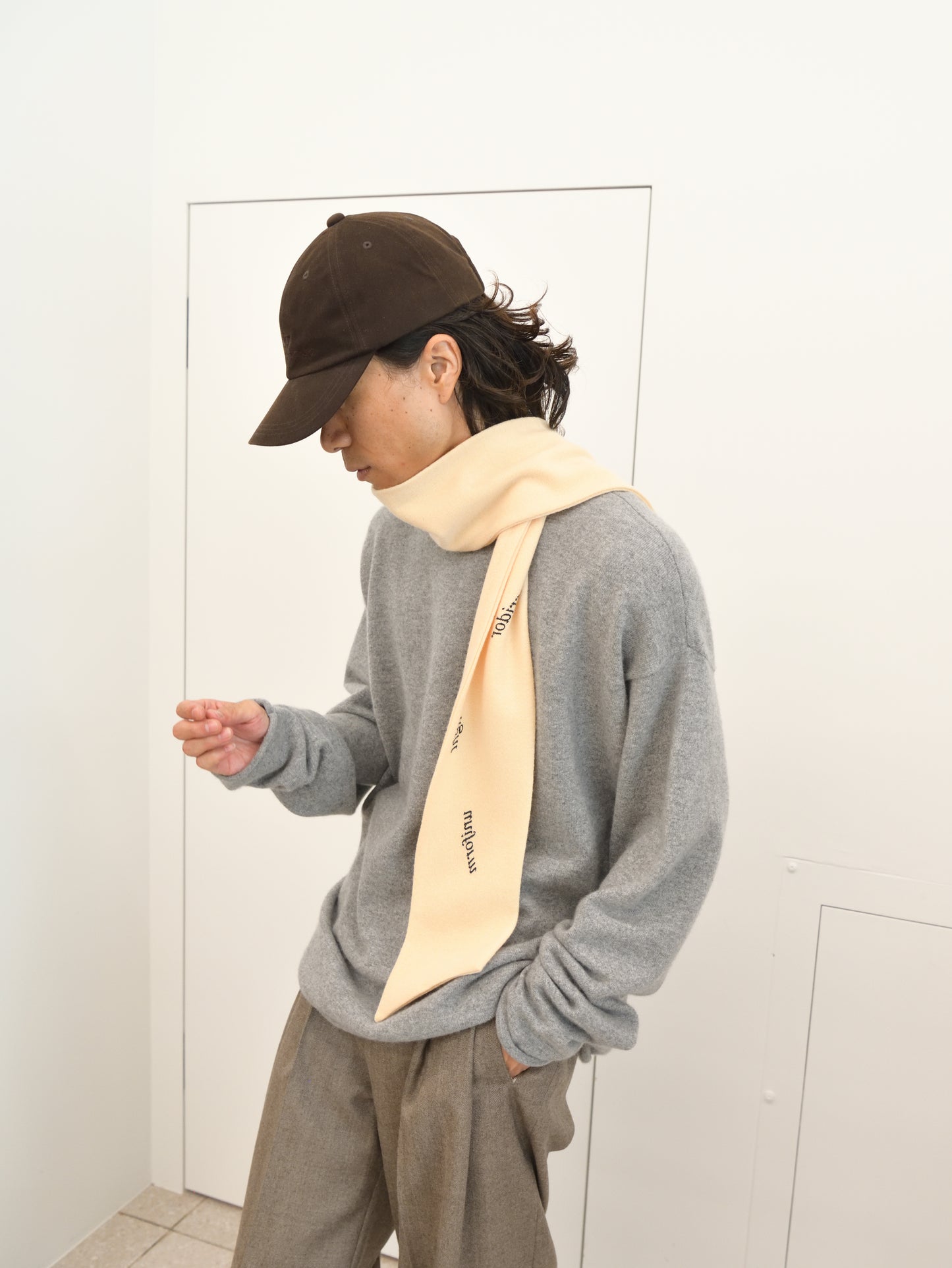 TOZAOU トザオウ キャップ WELL ウェル Muffler in the mirror WO25XX03 ウール ナイロン デットストック ISSUETHINGS イシューシングス 26b/118-w-00 別注 スラックス BLACK BEAGE ウール 26AW 愛知県 名古屋 丸の内 ユニセックス セレクトショップ THIRD PLACE サードプレイス
