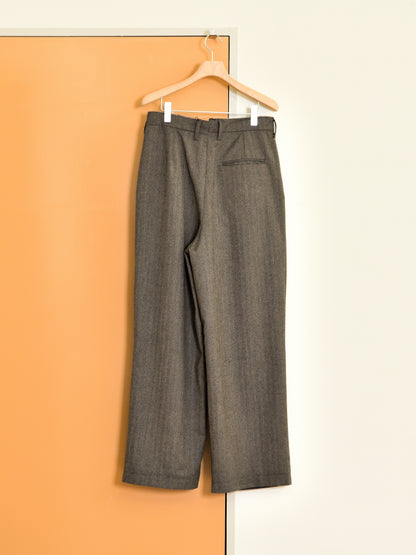 CAMIEL FORTGENS カミエルフォートヘンス SUIT PANTS HERRINGBONE ヘリンボーン BEIGE ベージュ CF.20.06.09.01 パンツ ウール オランダ 26aw 春夏 日本取り扱い 名古屋 丸の内 セレクトショップ THIRD PLACE サードプレイス