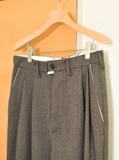 CAMIEL FORTGENS カミエルフォートヘンス SUIT PANTS HERRINGBONE ヘリンボーン BEIGE ベージュ CF.20.06.09.01 パンツ ウール オランダ 26aw 春夏 日本取り扱い 名古屋 丸の内 セレクトショップ THIRD PLACE サードプレイス